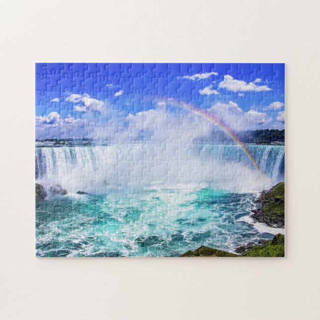 Quebra-cabeça Arco-íris de Niagara Falls (Horizontal)