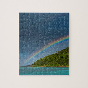 Quebra-cabeça Arco-íris sobre a ilha, Samoa Americana