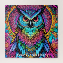 Quebra-cabeça Arco-íris Vibrante Neon Psicodélico Natureza e Vid