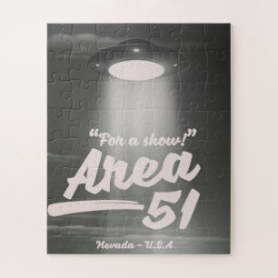 Quebra-cabeça Área 51 mono-poster