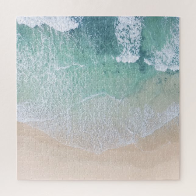 Quebra-cabeça Areia Verde e White Lace Beach e costa (Vertical)