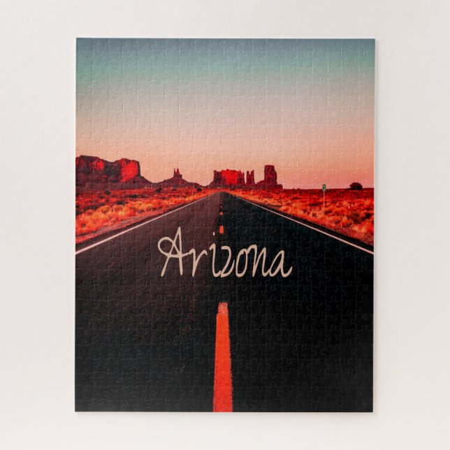 Quebra-cabeça Arizona Rochas Vermelhas do Deserto Sunset (Vertical)