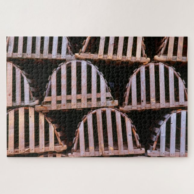 Quebra-cabeça Armadadilhas de Lagosta de Madeira Horizontal (Horizontal)