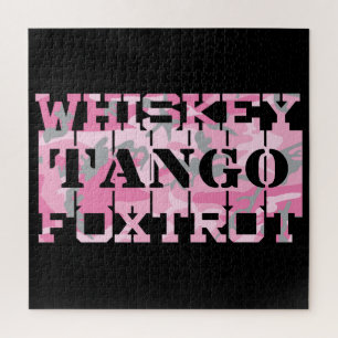 Quebra-cabeça Armário Whiskey Tango Foxtrot Pink Camo