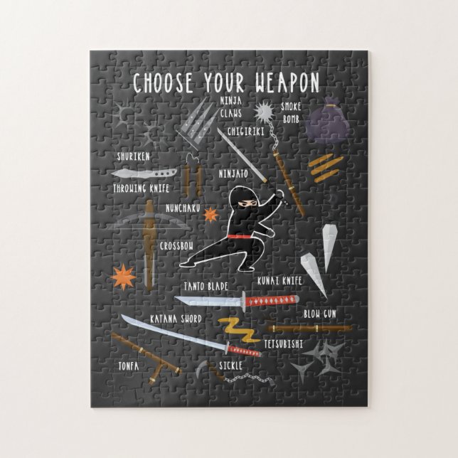 Quebra-cabeça Armas Ninja (Vertical)