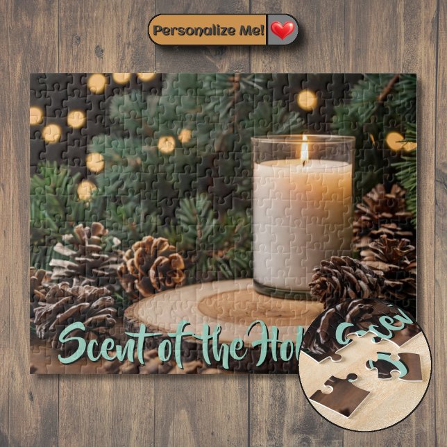 Quebra-cabeça Aroma Personalizável das Festas de Fim de Ano (Customizable Scent of the Holidays Jigsaw Puzzle)