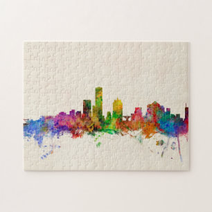 Quebra-cabeça Arquitectura da cidade da skyline de Milwaukee