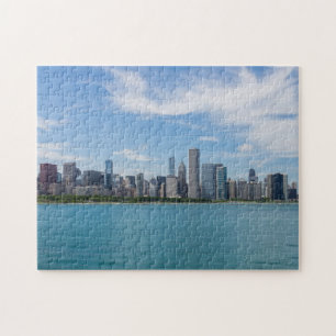 Quebra-cabeça Arquitectura da cidade do dia de Chicago