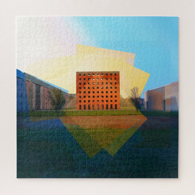 Quebra-cabeça Arquitetura Aldo Rossi em Modena, Itália (Vertical)