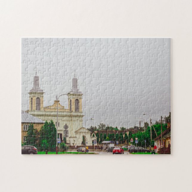 Quebra-cabeça Arquitetura da Cidade de Vawkavysk Volkovysk Bielo (Horizontal)