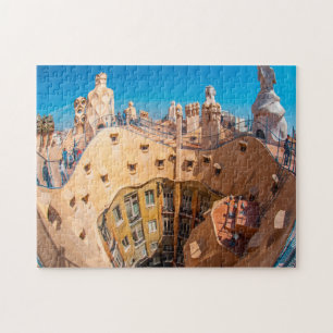 Quebra-cabeça Arquitetura de Gaudí Barcelona.