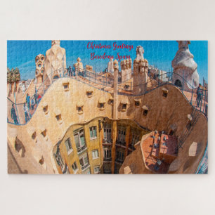 Quebra-cabeça Arquitetura de Gaudí Barcelona.
