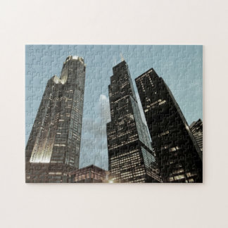 Quebra-cabeça Arquitetura Urbana Hancock em Chicago Illinois