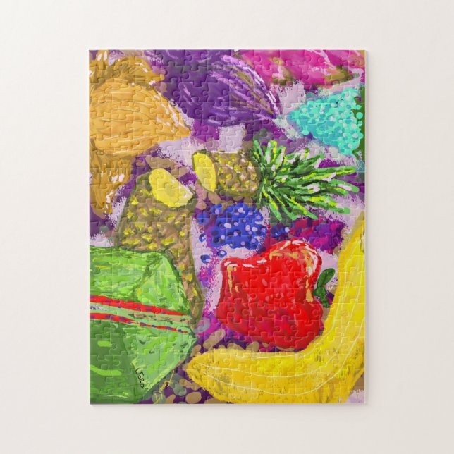 Quebra-cabeça Arranjo de Arte com Frutas (Vertical)