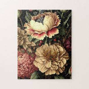 Quebra-cabeça Arranjo Floral de Vintagem Magnífico