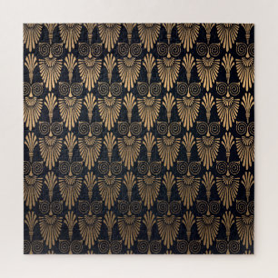 Quebra-cabeça Art Deco Black Dourado: Retro.