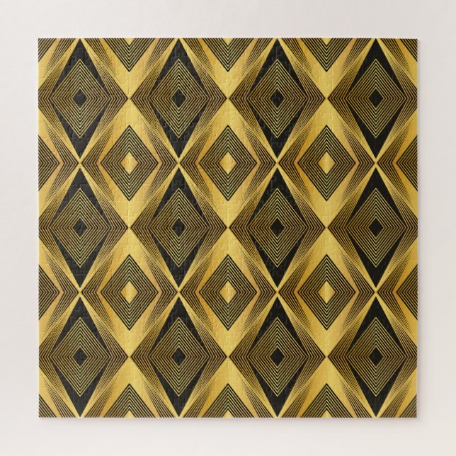 Quebra-cabeça Art Deco: Fundo Geométrico de Abstrato (Vertical)
