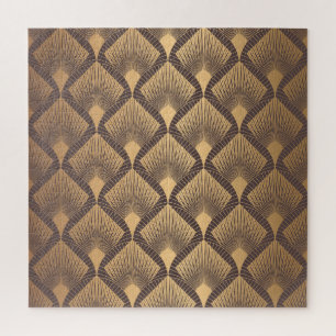 Quebra-cabeça Art Deco Glamor: Escalas de Ouros.