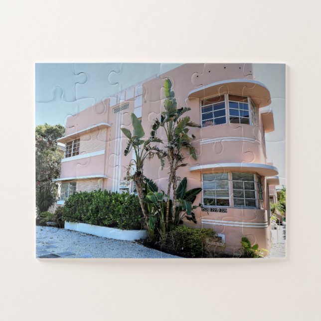 QUEBRA-CABEÇA ART DECO MIAMI FLÓRIDA (Horizontal)