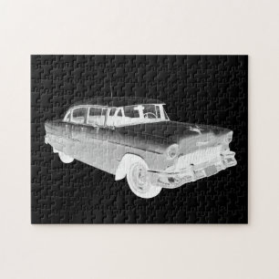Quebra-cabeça Arte 1955 clássica do carro do Bel Air de
