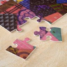 Arte abstracta da edredão de retalhos da edredão