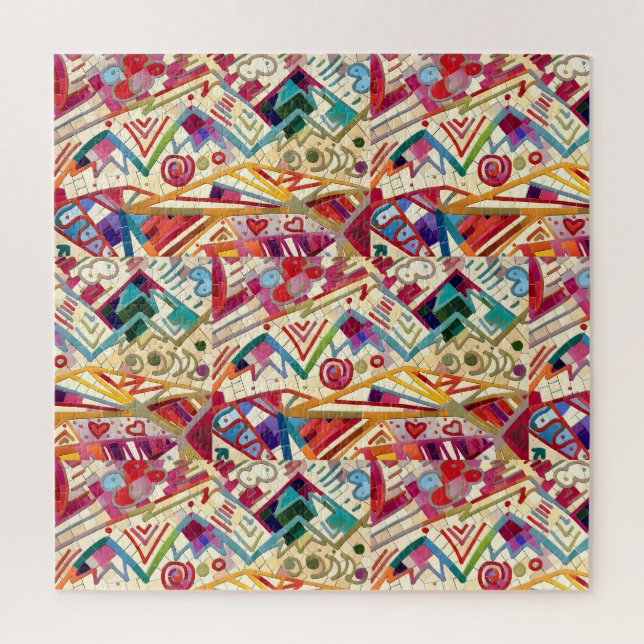 Quebra-cabeça Arte abstrata brilhante (Vertical)
