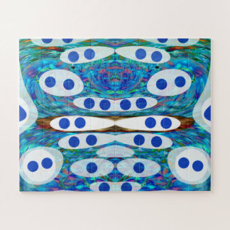Quebra-cabeça Arte abstrata divertida de Natal pontilhada