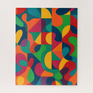 Quebra-cabeça Arte Abstrata Retro