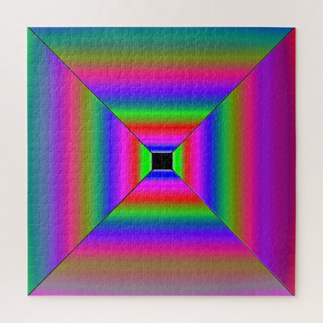 Quebra-cabeça arte abstrato azulejo (Vertical)