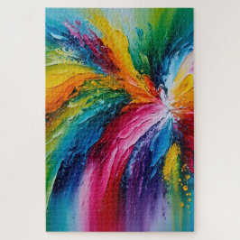 Quebra-cabeça Arte Abstrato Colorida Moderna