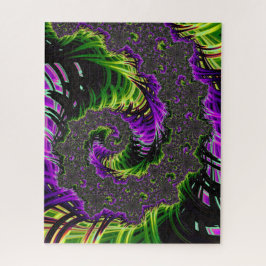 Quebra-cabeça Arte Abstrato Fractal Espiral Psicodélico Eclético
