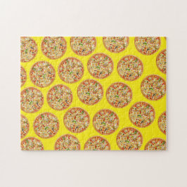 Quebra-cabeça Arte alimentar abstrata, Pizza
