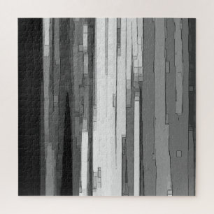 Quebra-cabeça Arte B&W Abstrato em tons de cinza