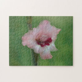 Quebra-cabeça Arte bonito Gladiolus Flor Rosa