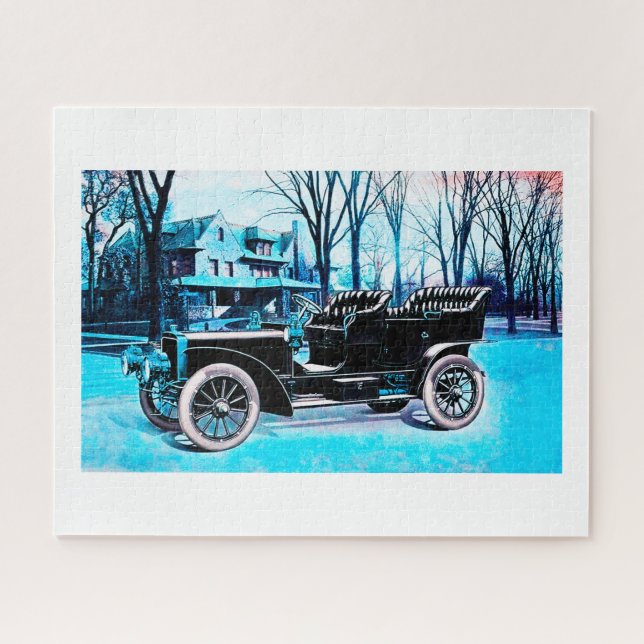 Quebra-cabeça Arte carro vintage Negra (Horizontal)