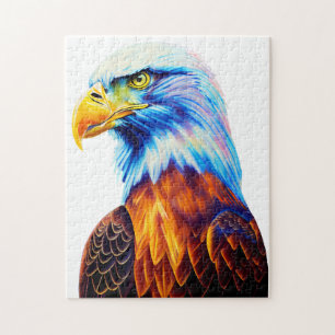 Quebra-cabeça Arte Colorida Bald Eagle