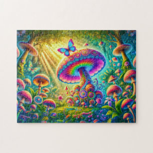 Quebra-cabeça Arte Colorida de Fantasia Psicodélica do Mundo de 
