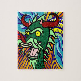 Quebra-cabeça Arte Colorida do Dragão