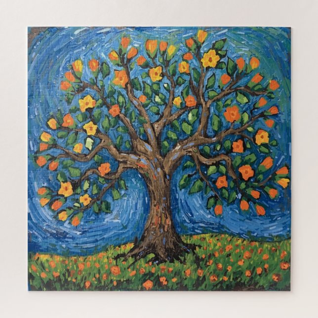Quebra-cabeça Arte da árvore da vida,Celta (Vertical)