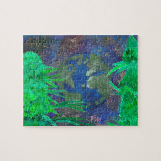 Quebra-cabeça Arte da erva daninha o mundo pelo ©TeddyArt