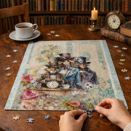 Quebra-cabeça Arte da Festa do Chá da Alice no País das Maravilh