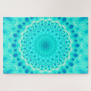 Quebra-cabeça Arte da mandala de Chakra da garganta