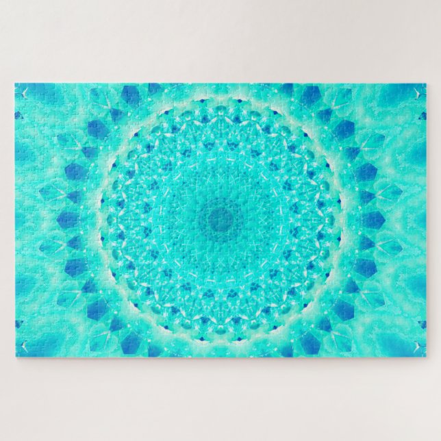 Quebra-cabeça Arte da mandala de Chakra | da garganta (Horizontal)