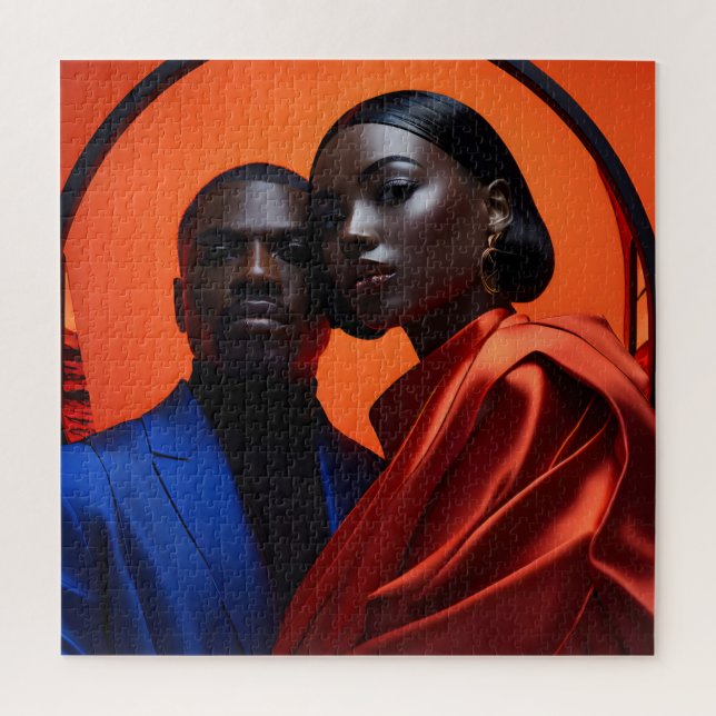 Quebra-cabeça Arte da moda africana (Vertical)