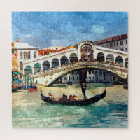 Arte da Ponte Colorida do Canal Grande de Veneza