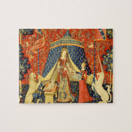 Quebra-cabeça Arte da Tapeçaria Medieval Senhora e o Unicórnio