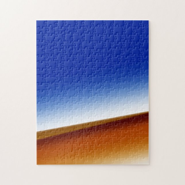 Quebra-cabeça Arte de abstrato branco-azul (Vertical)