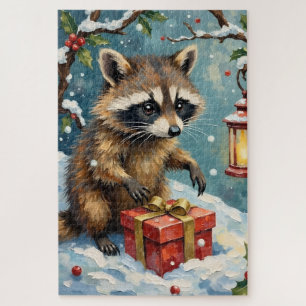 Quebra-cabeça Arte de Caixa de Presente de Natal Abrindo Guaxini