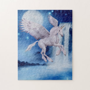 Quebra-cabeça Arte de Cavalo de Fantasia Fantasia em Cascata de
