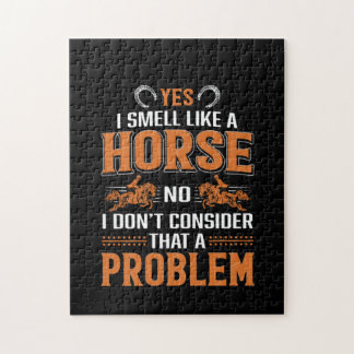 Quebra-cabeça Arte De Cavalo Sim Eu Cheiro Como Um Cavalo